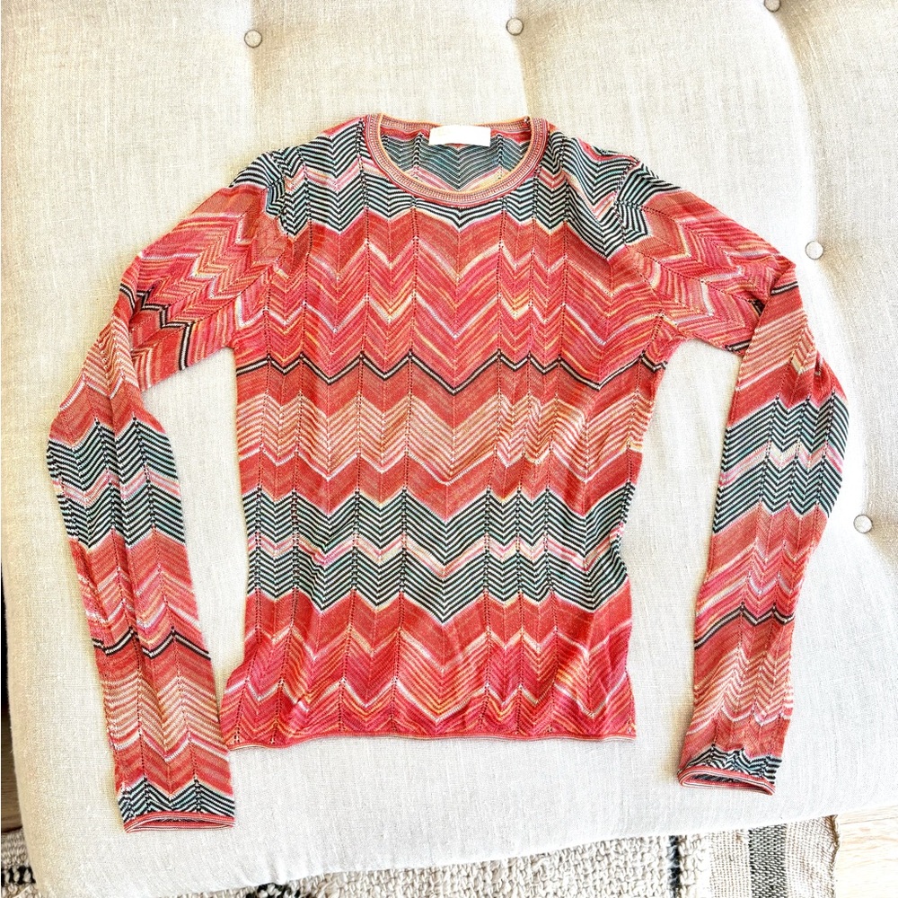 Ulla Johnson Nessa Crewneck Sweater in Sunrise XS NWOT